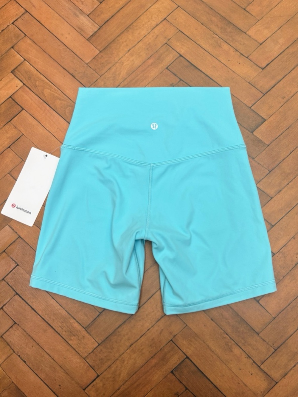 lululemon athletica High-Rise Aqua Blue Athletic Shorts